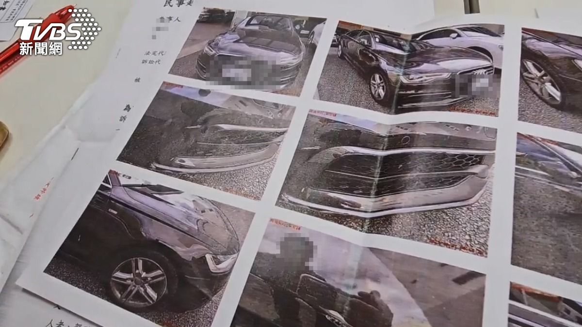 貨車駕駛行駛國道輾過掉落物，噴濺砸中後車，遭索賠13萬喊冤。 (圖／TVBS)