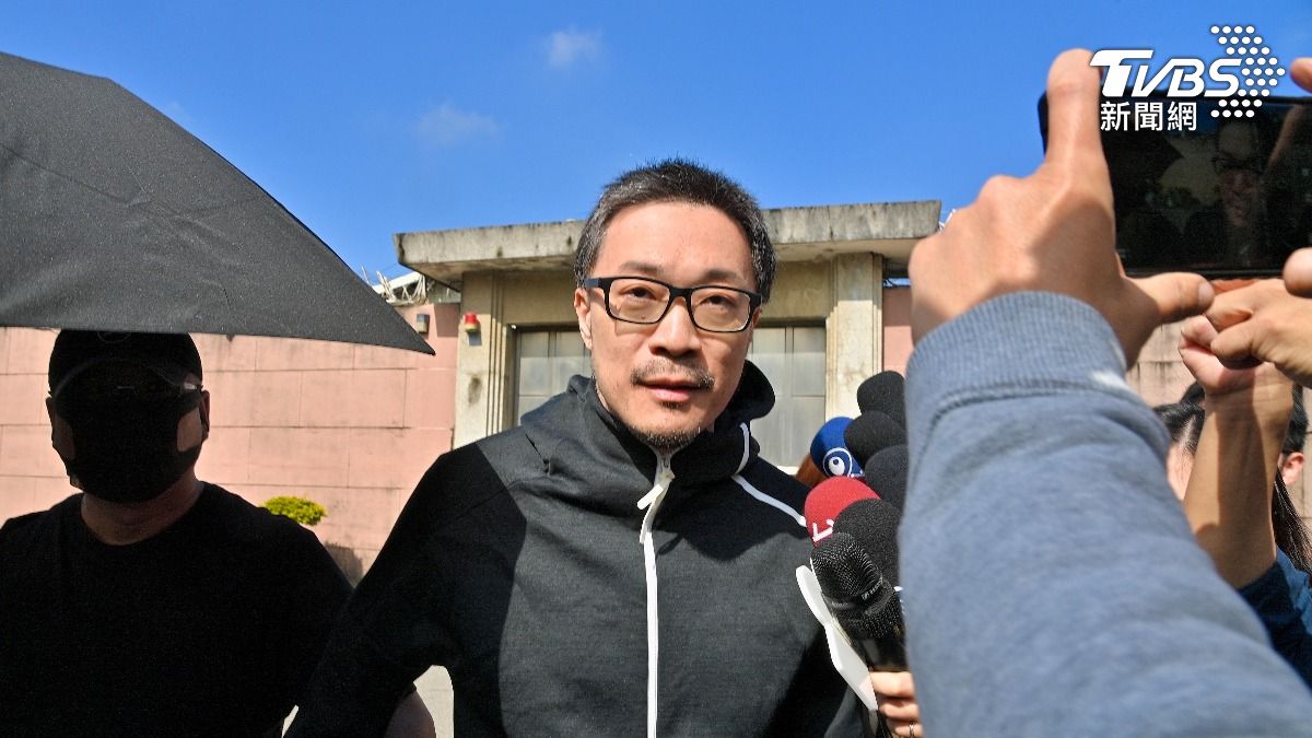 朱學恒出獄。(圖/胡瑞麒攝)