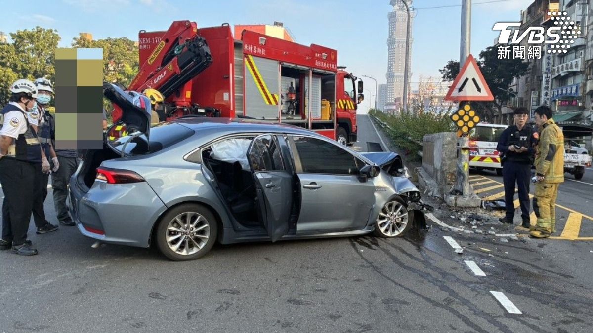 酒駕女租車自撞!肇事後「負傷拔腿狂奔」 落網辯:回家才喝