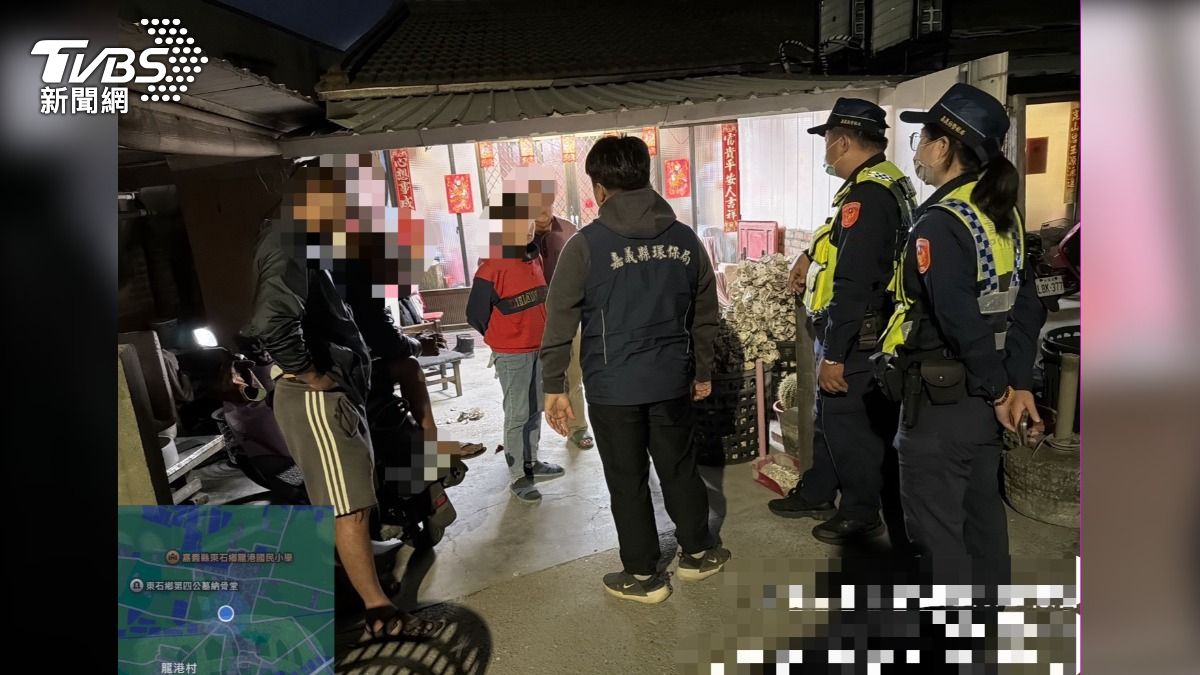 鄰里間的嫌隙，引發衝突，警方和環保局人員到場調解，雙方各執一詞。（圖／TVBS）