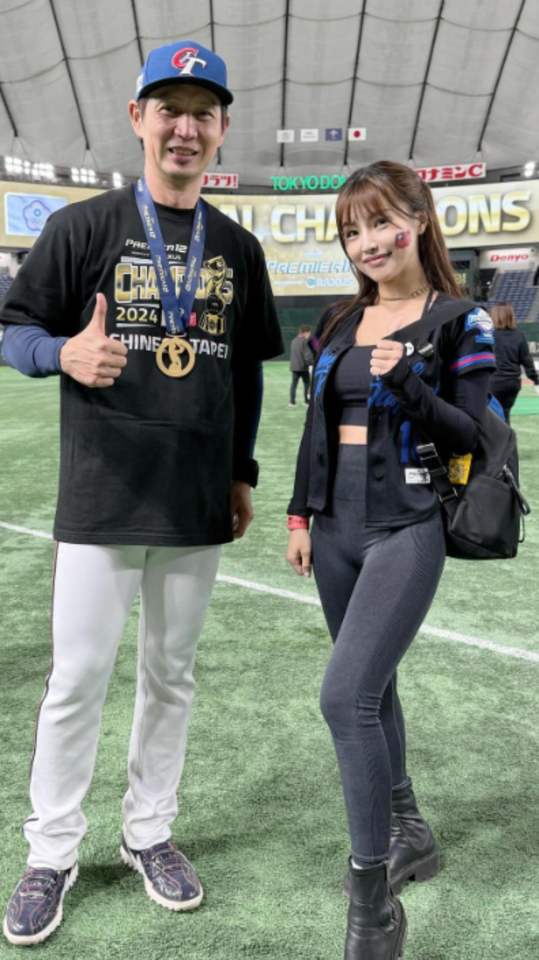 高志綱和林倪安合照。(圖/翻攝自nianlin IG)