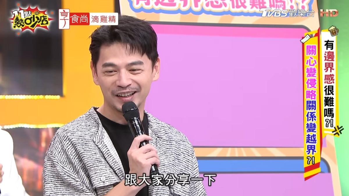 阿Ken分享錄影前趣事。(圖/TVBS)