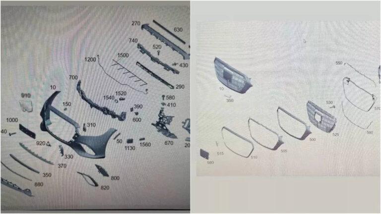 外洩的3D零件圖則進一步揭示,小改款S-Class的水箱護罩高度明顯拉伸。(圖/翻攝自IG@liucunyi_starandcar)