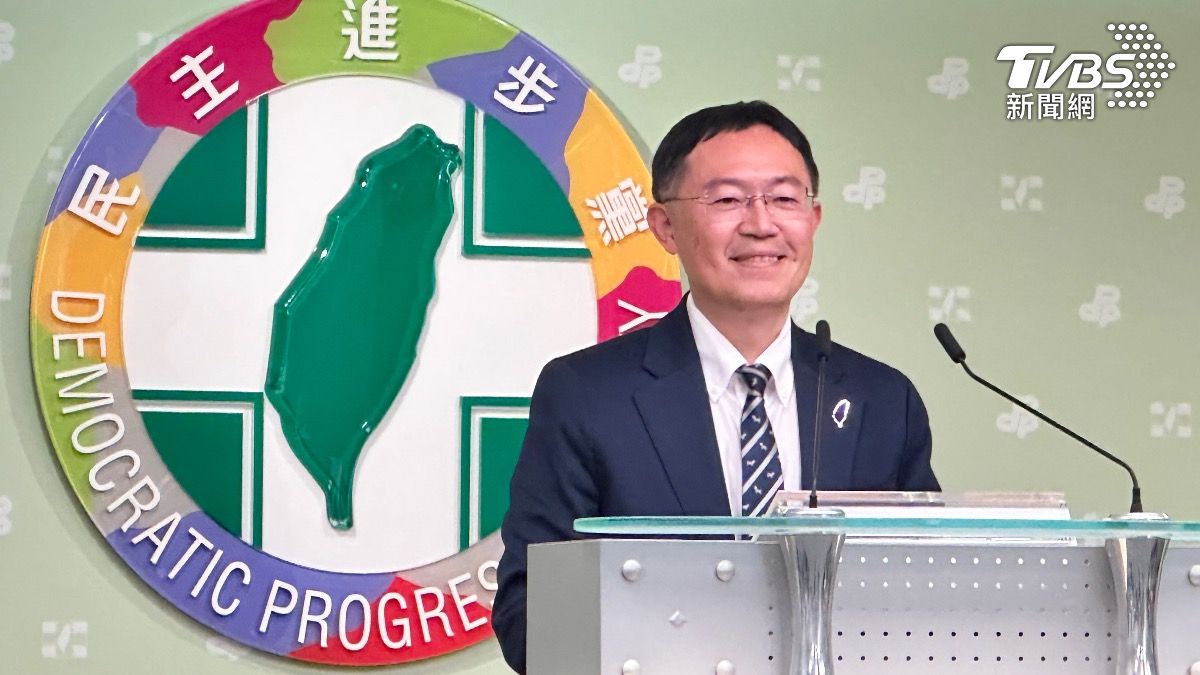 民進黨新任發言人、立委李坤城。（圖／潘袁詩羽攝）