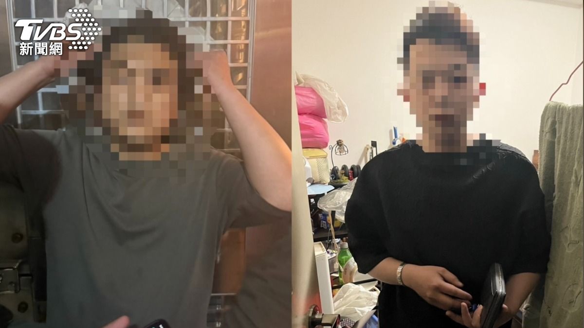 新莊警方獲報後成立專案小組,於24小時內逮捕吳男(左)、李男2嫌到案。(圖/TVBS)