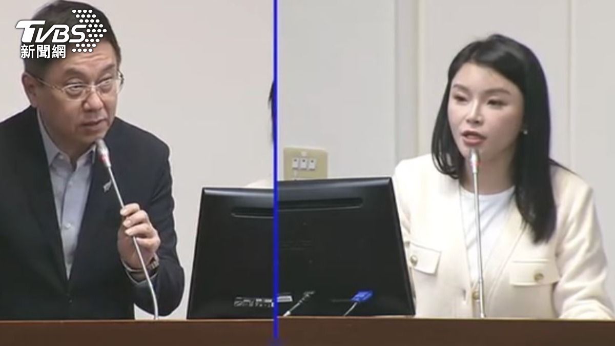林保署署長林華慶與國民黨立委張嘉郡。(圖/TVBS)