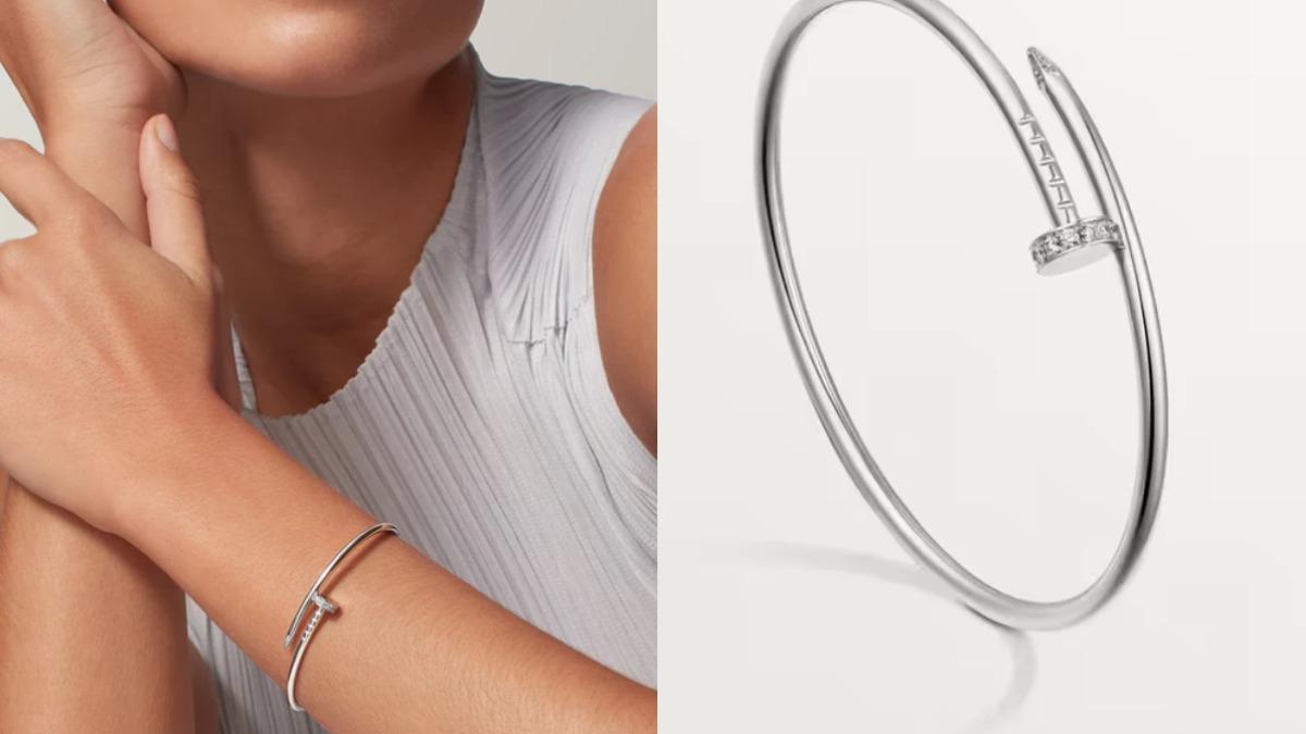 Cartier Juste un Clou 手環以「螺釘」為靈感，簡約線條中展現大膽與俐落。（圖／翻攝自Cartier）