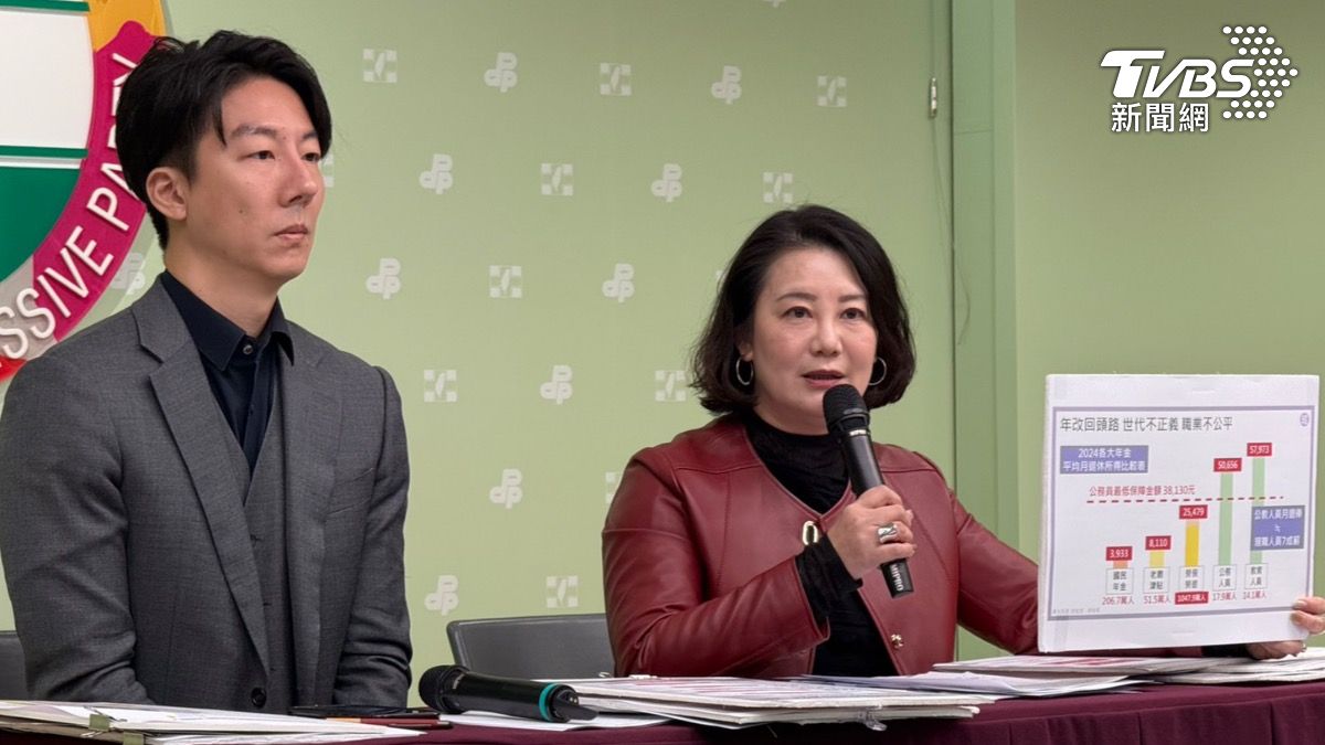 吳思瑤指出，年改有3大不公平。（圖／潘袁詩羽攝）