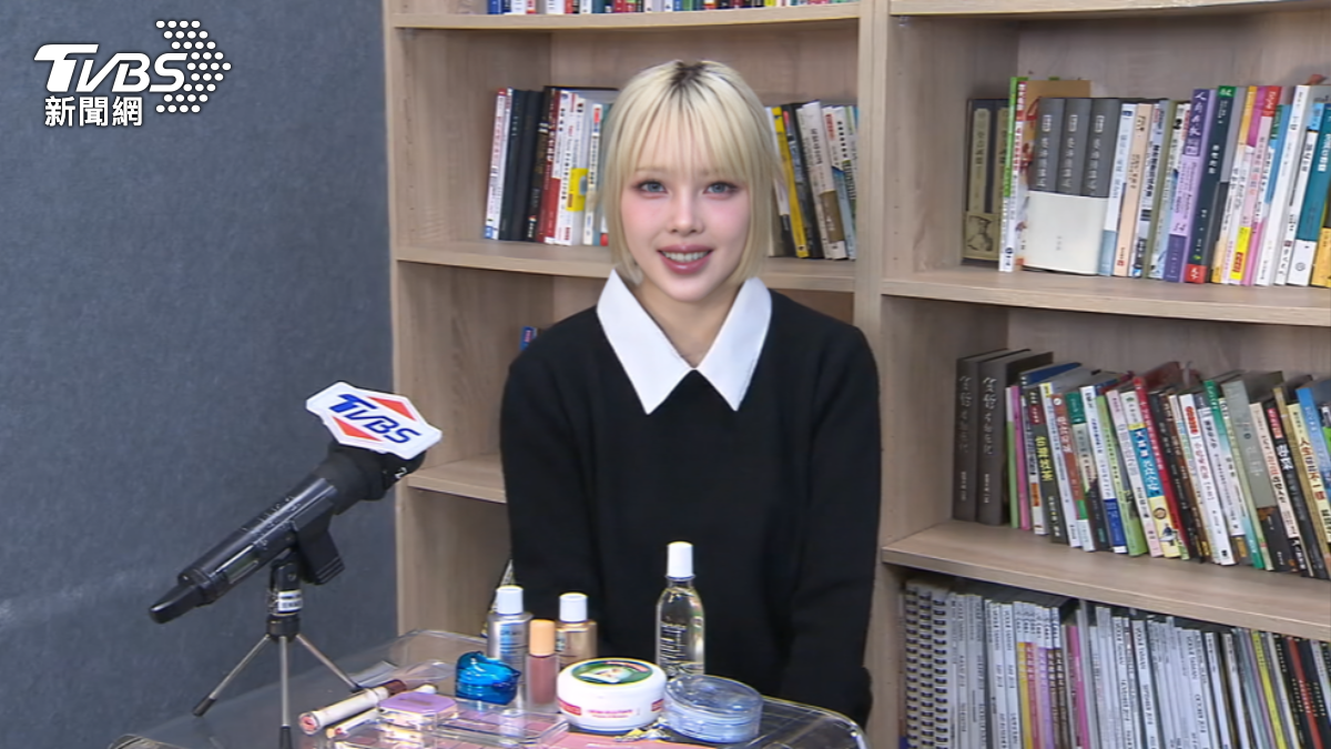 韓國彩妝女王PONY親解台韓妝容。(圖/范宇宣攝)