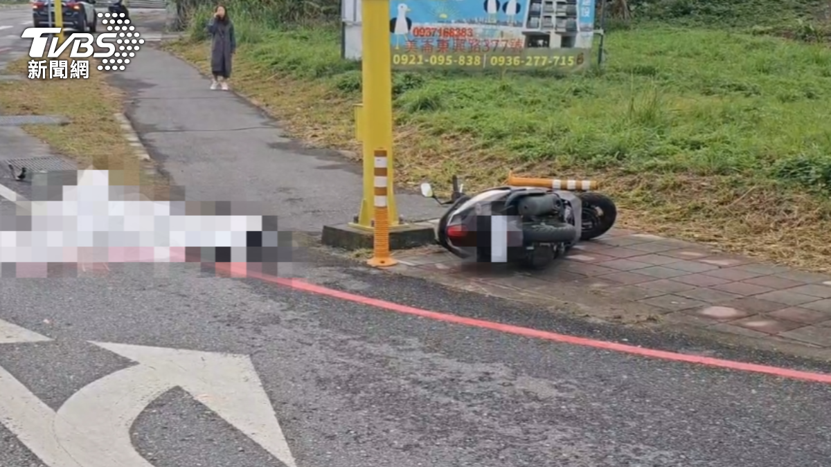 騎士當場沒有生命跡象死亡。(圖/TVBS)