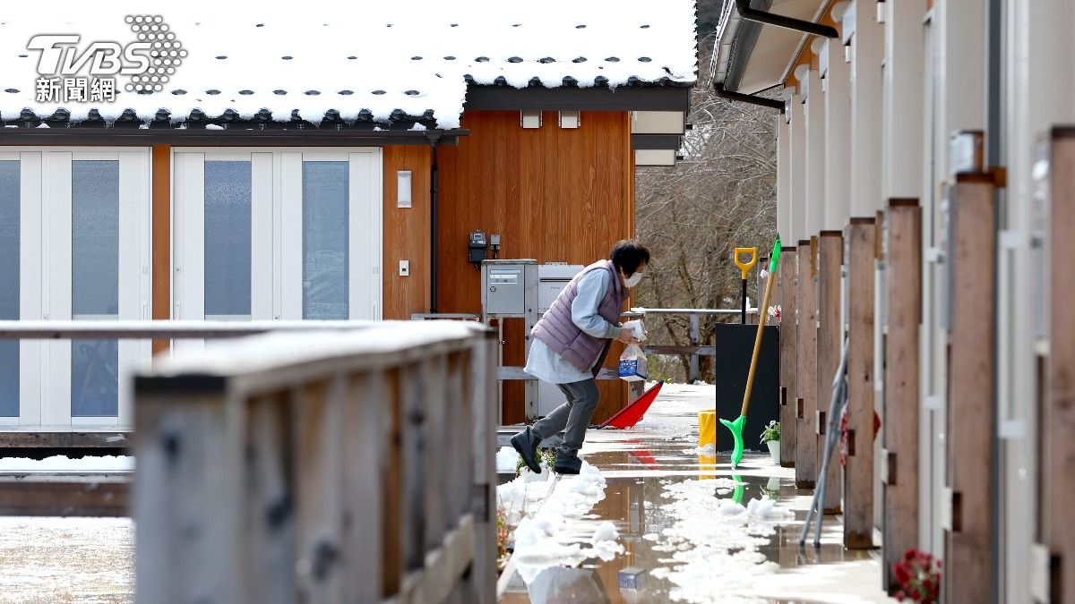 極地寒流侵襲日本下大雪(圖/達志影像美聯社)