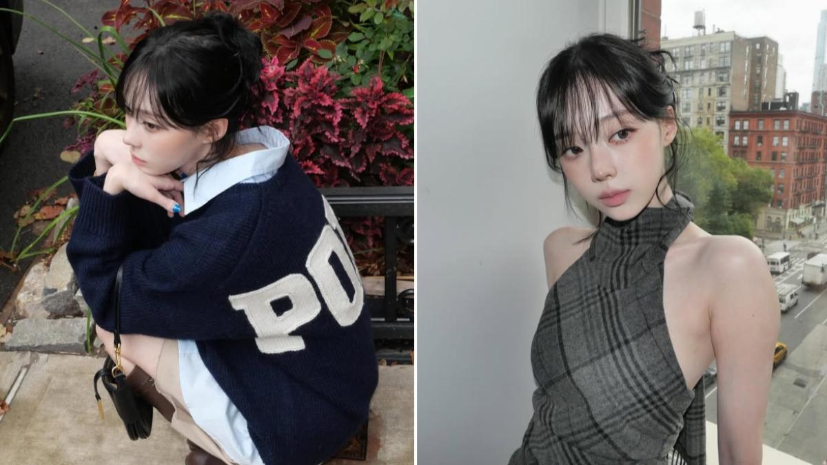 黑髮最能襯托Winter白皙細緻的膚色。（圖／翻攝自Winter IG）