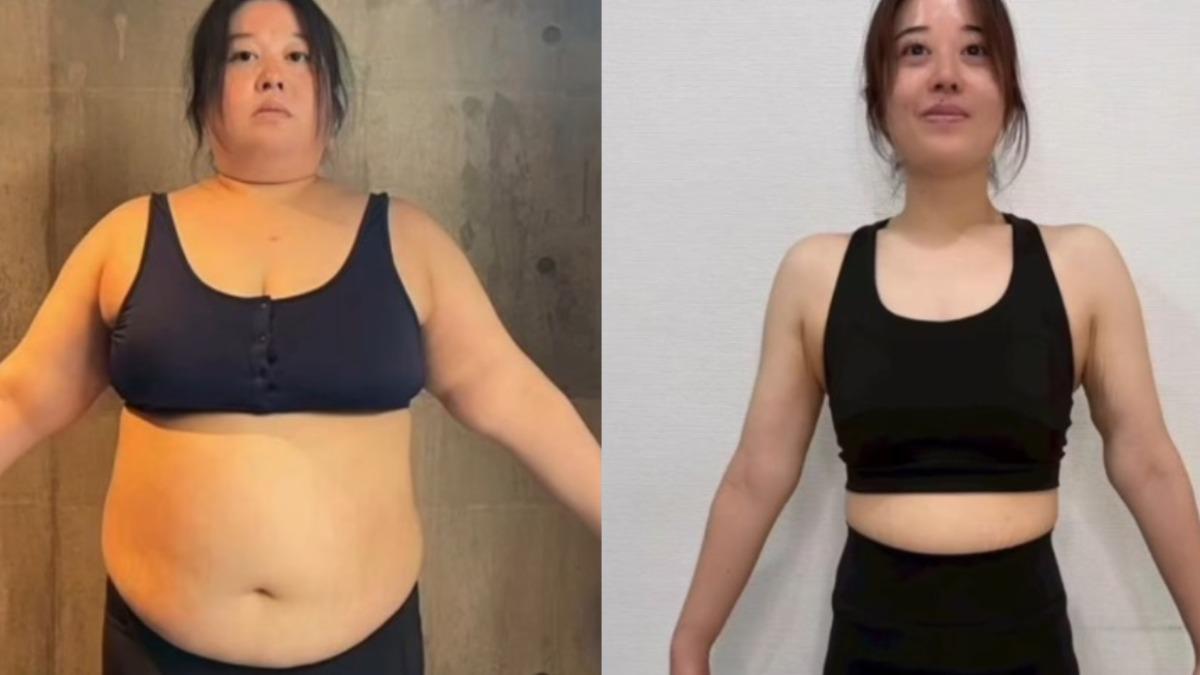 一年半狂甩42kg!90公斤日女變身S號 「2招」逆轉體態