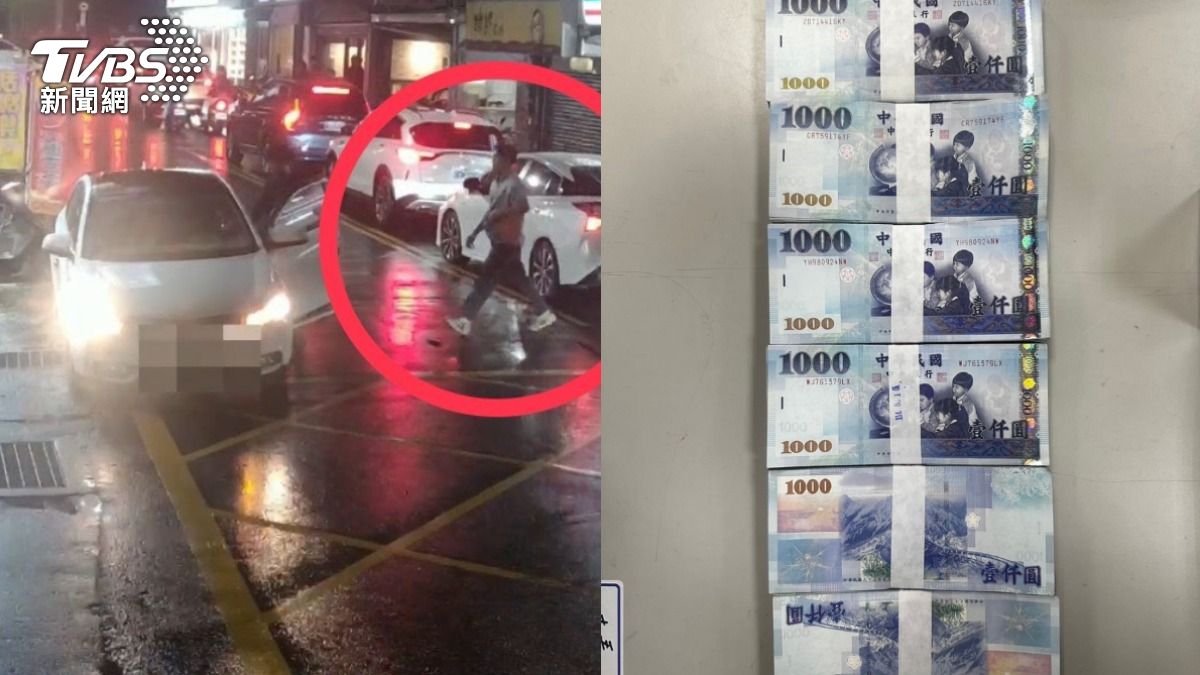 民眾遭假幣商詐騙,警佯裝超商店員逮車手。(圖/TVBS)