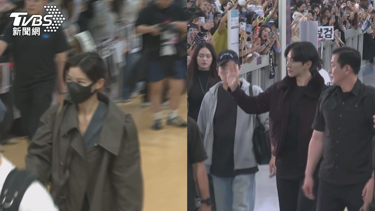 同樣擔任典禮主持人的李俊昊也來了,就連近期熱播的韓劇親愛的X演員金裕貞也抵達高雄(圖/TVBS)
