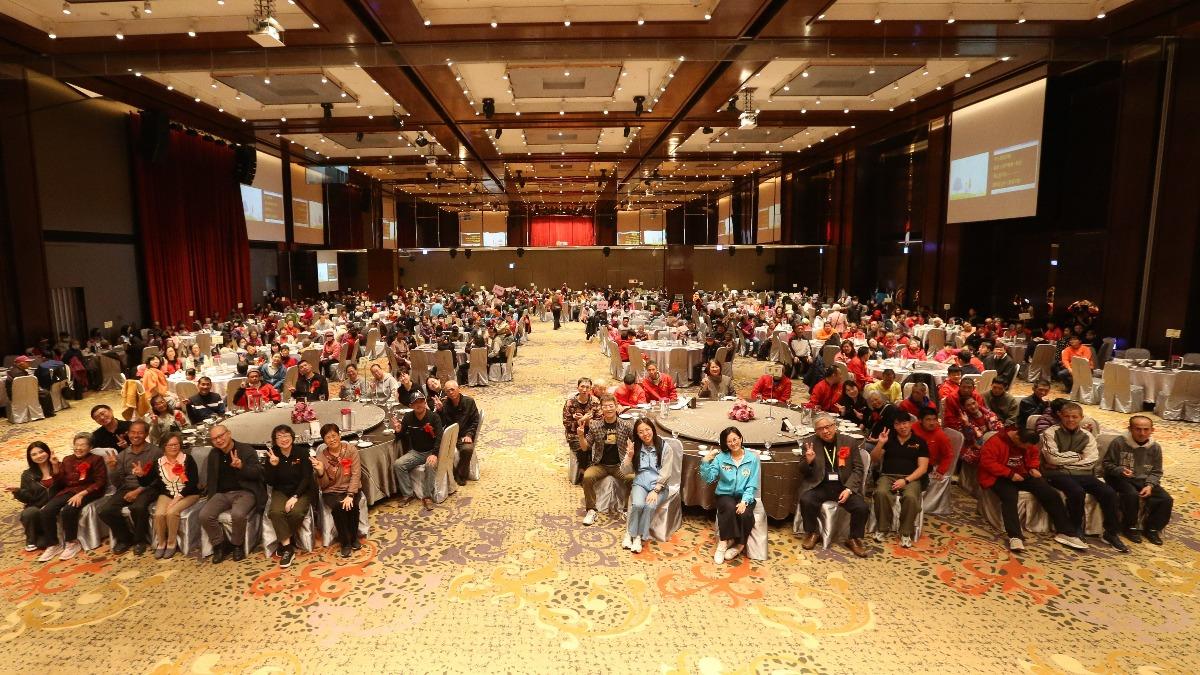邀請縣內600位身心障礙者及其家屬一起共享午宴。(圖/伊甸基金會提供)