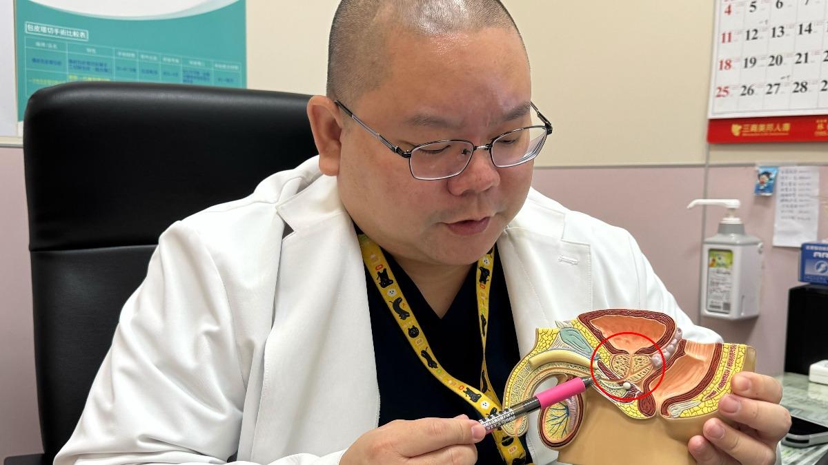 黃品叡表示,攝護腺肥大是中老年人常見的疾病,很多男性經常疏忽,罹患病症卻不自知。(圖/大甲李綜合醫院提供)