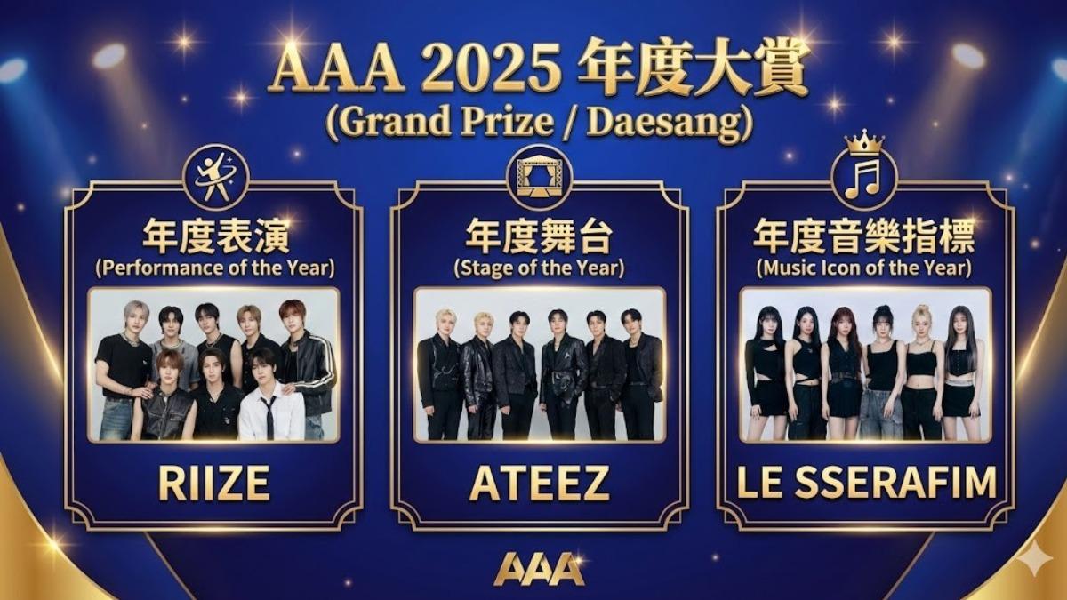 AAA 2025年度大賞。(圖/TVBS)