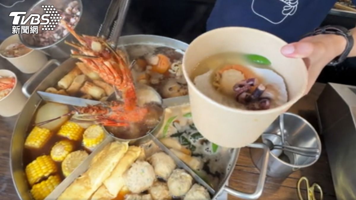 龍蝦關東煮用料豐富。(圖/TVBS)