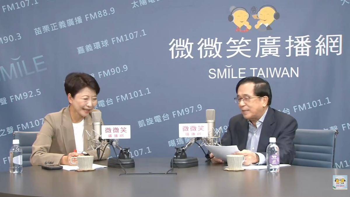 前總統陳水扁日前表態支持綠委陳亭妃，並在今（7）日再度專訪陳亭妃。（圖／微微笑廣播網yt頻道）