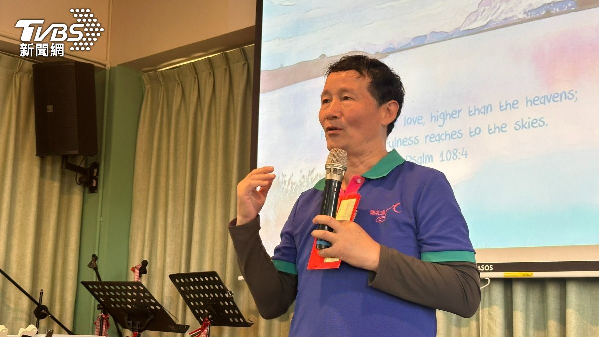 活動中幸福之家崔剛牧師也簡單分享自己的故事。（圖／程子奕攝）