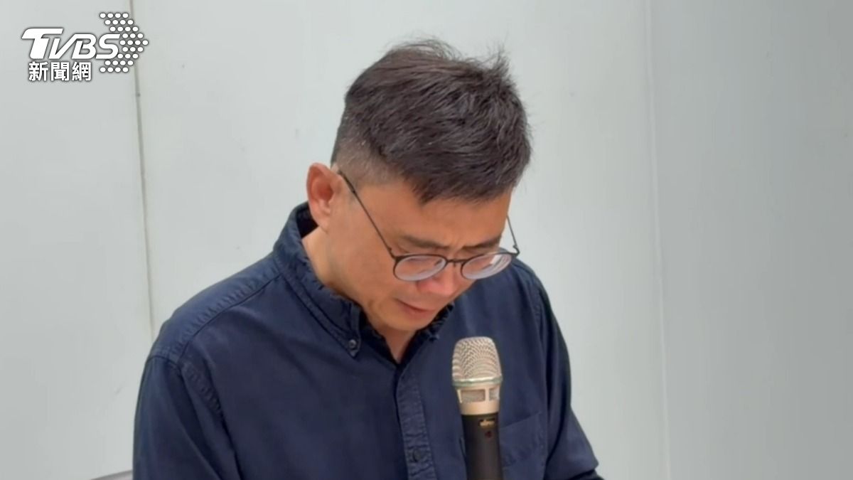 賴瑞隆子女遭控校園霸凌,二度開記者會說明。(圖/TVBS)