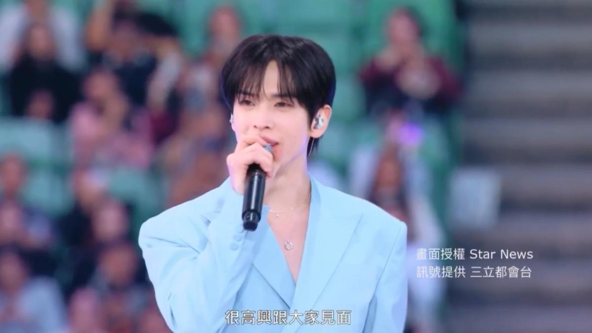 特地用台語打招呼，CRAVITY的成員Allen也是台灣孩子。（畫面授權：Star News、訊號提供：LINE TV）