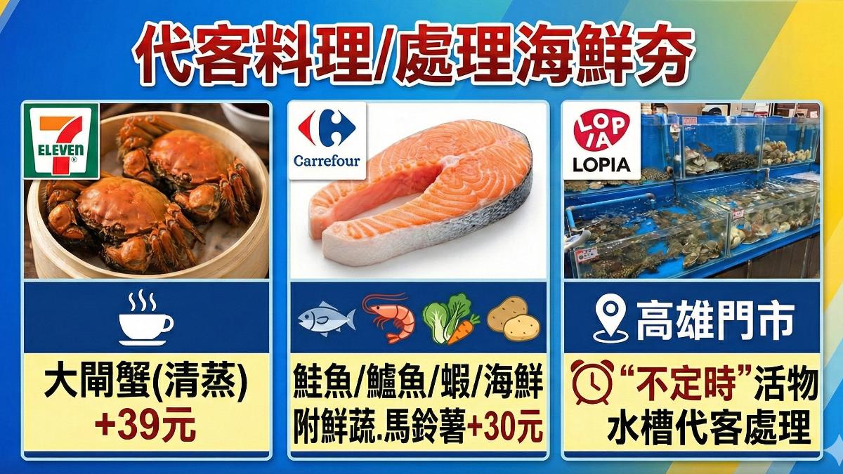 代客料理海鮮服務夯,成為新商機。 (圖/TVBS)