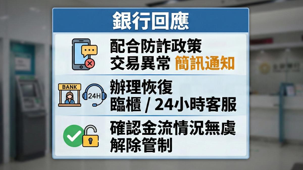 業者回應是為了配合防詐政策,若遇到異常情況,會先停止自動化交易。(圖/TVBS)