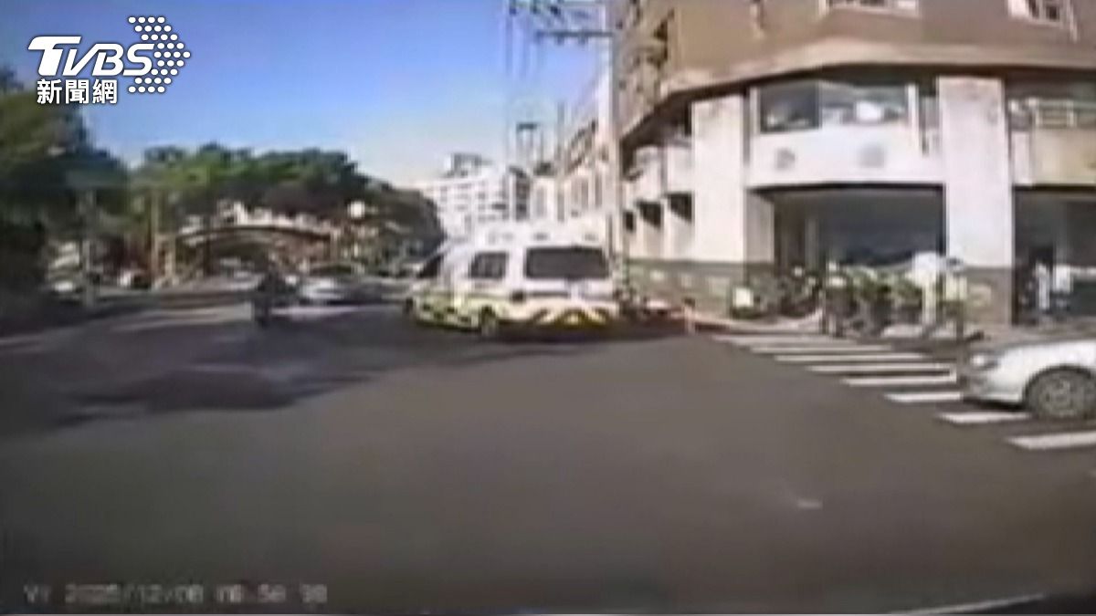 台中男墜15樓身亡砸傷女騎士 母姊震驚「以為他去上班」。(圖/TVBS)
