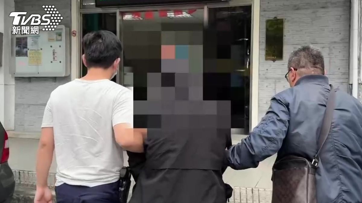 嫌犯在新北市板橋落網。(圖/TVBS)
