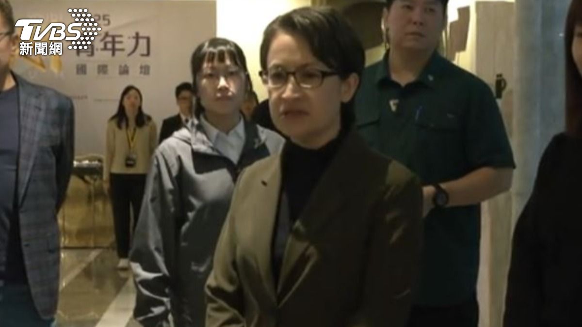 副總統蕭美琴談宜蘭員警。(圖/TVBS)