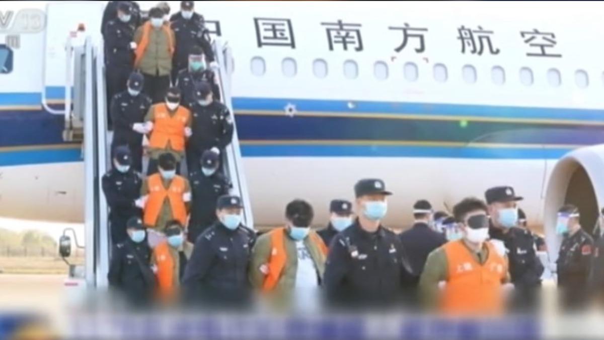 中緬泰三國合作升級,近期再將1178名妙瓦底電詐嫌犯押回大陸。(圖/央視)