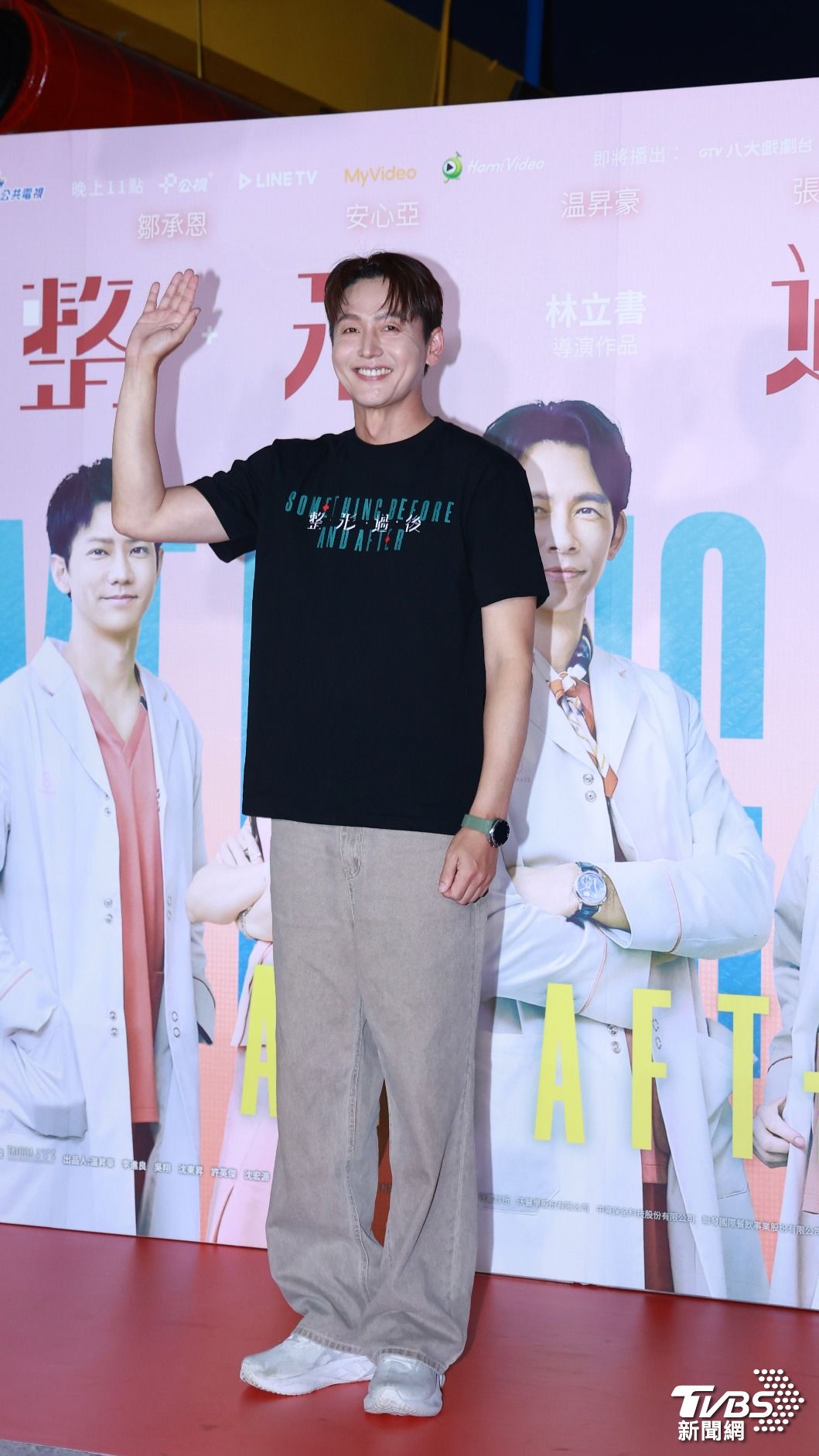 韓星李廷鎮現身影集《整形過後》首映會。(圖/黃城碩攝)