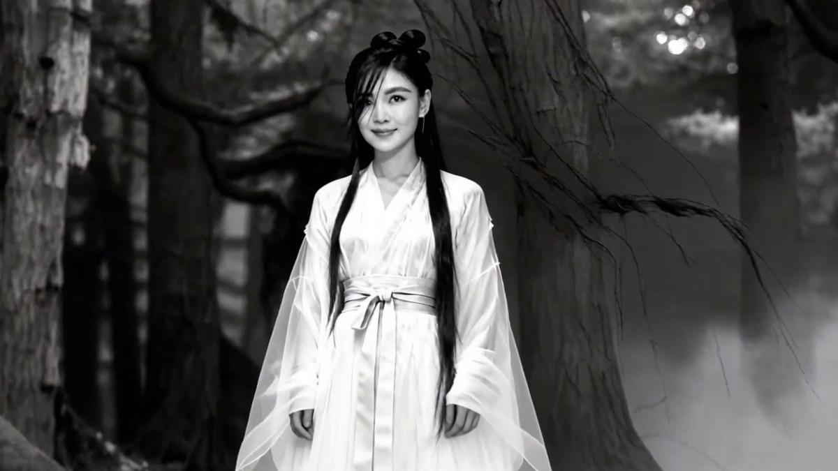 談詩玲AI變成俠女。(圖/豪記唱片提供)
