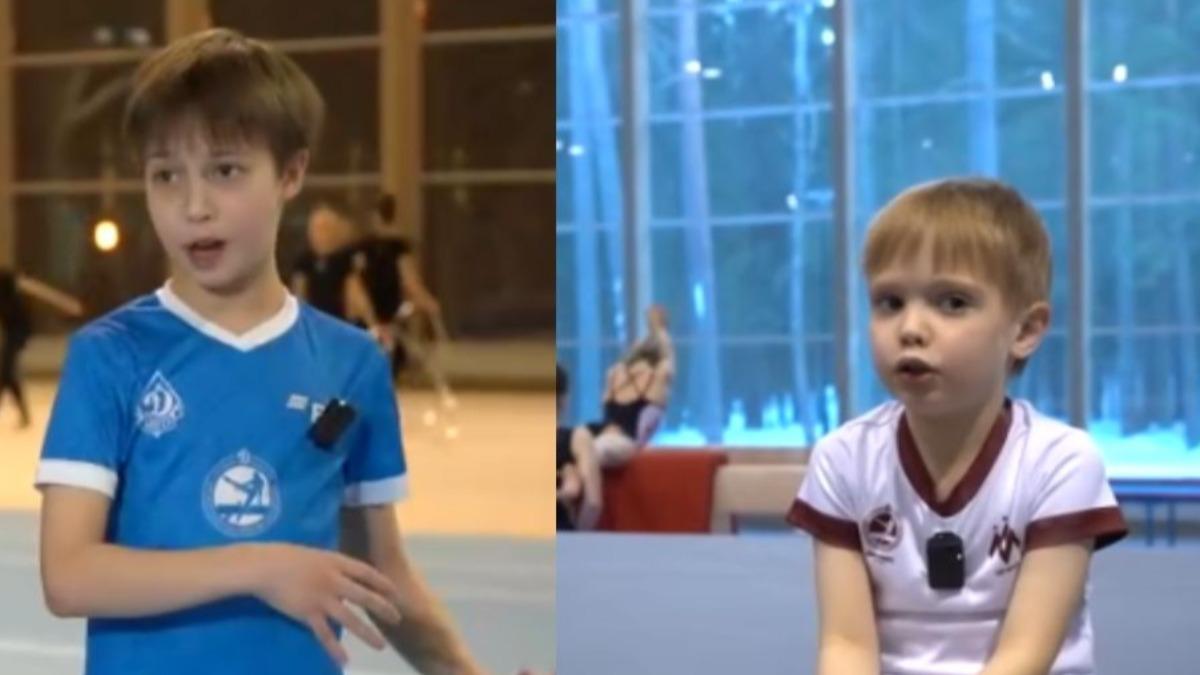 畫面中為烏克蘭媒體曝光的普欽的2個私生子，10歲的伊凡（左）與6歲的小弗拉基米爾（右）（圖／翻攝OSINT BEE官網）