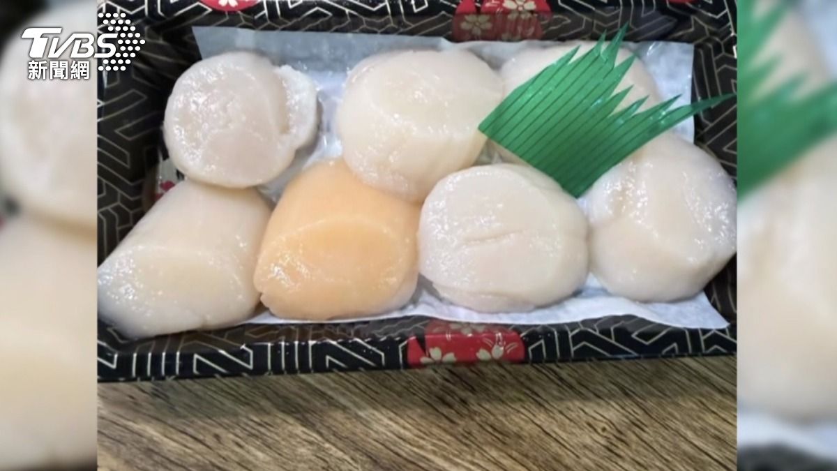 消費者驚見橘色干貝！「赤玉干貝」比日製壓縮機更稀有，通常只留在日本。(圖／民眾提供)