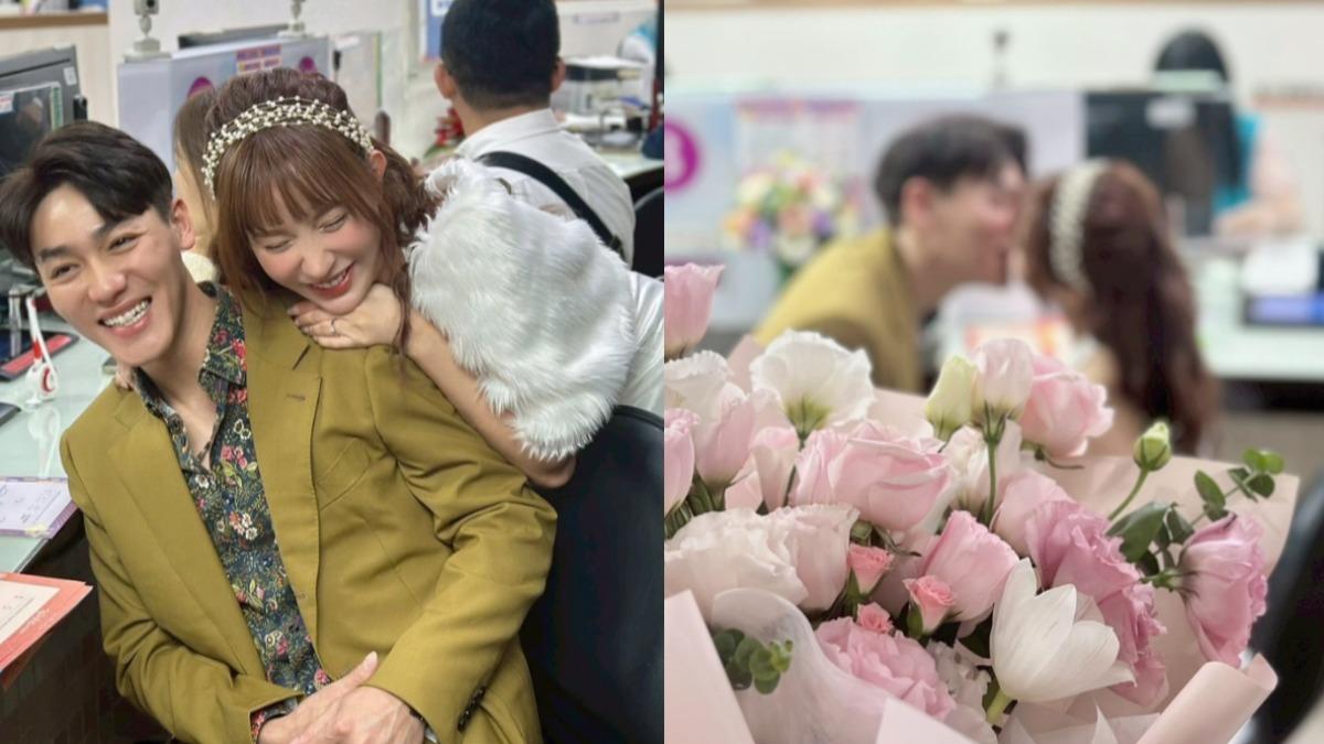 啾啾上傳多張兩人的幸福合照。（圖／翻攝自臉書＠Julia 林尹樂）