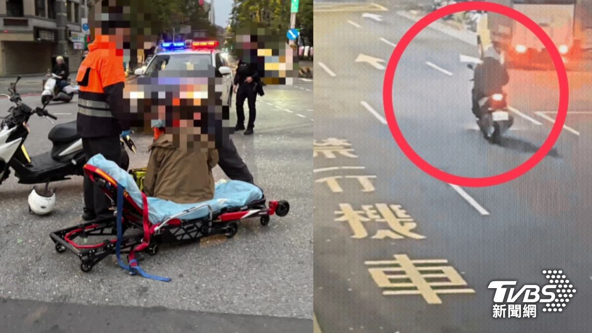 有片/松山警趕上班高速撞闖紅燈阿嬤 兩天後她顱內出血亡