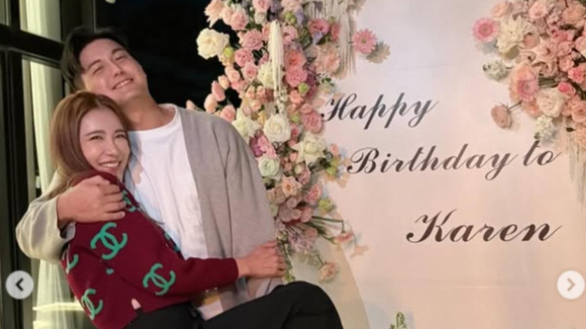 小禎不藏了！41歲生日「激吻小7歲男友」　甜蜜大放閃光