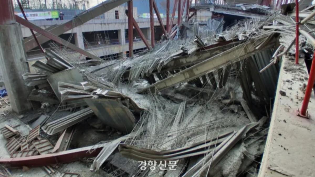 韓光州圖書館才復工就出事!4工人遭埋 救出1人傷重不治3受困