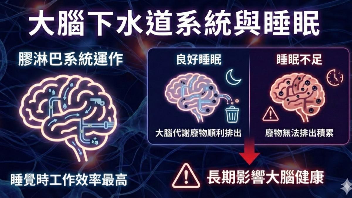 失眠.睡不好 醫師:易導致頭腦代謝廢物 排不出! (圖/TVBS)