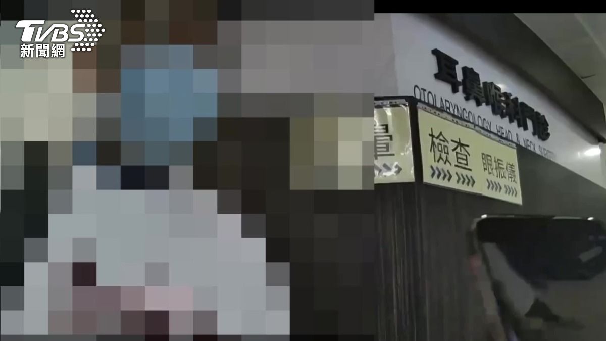 陳男向警方表示自己使用血壓機一直被打斷，還被認為佔用血壓機。（圖／TVBS）