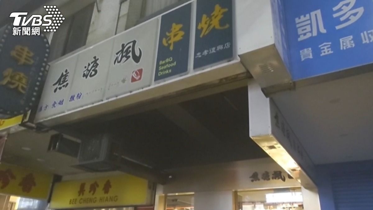 店家自行撲滅火勢,所幸無人員傷亡。(圖/TVBS)