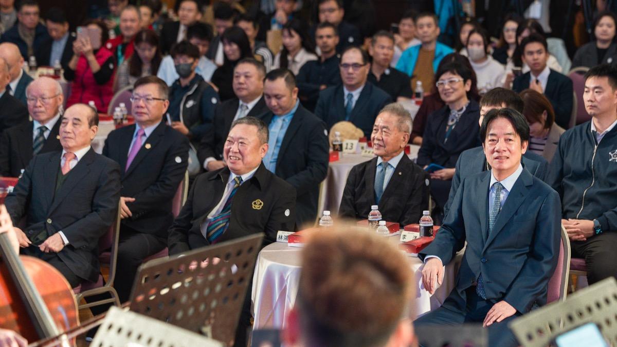 賴清德與王金平一同出席活動，但兩人座位並沒有緊鄰。（圖／總統府提供）