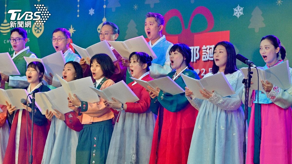 真理堂韓語教會表演。(圖/胡瑞麒攝)