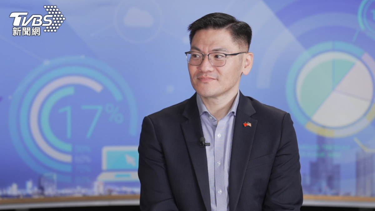 美國德州州立大學政治系副教授翁履中接受TVBS專訪分析美中台局勢 (圖/TVBS)