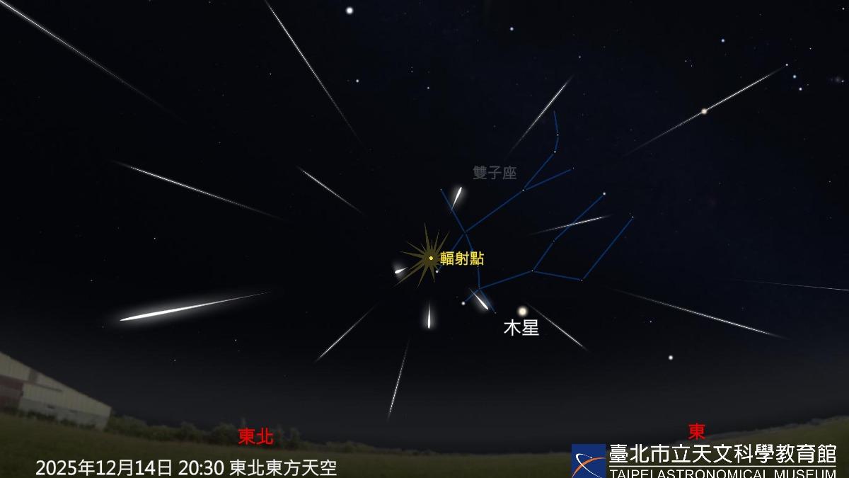 年度天文大秀!「雙子座流星雨」登場 最佳觀賞時間、地點一次看