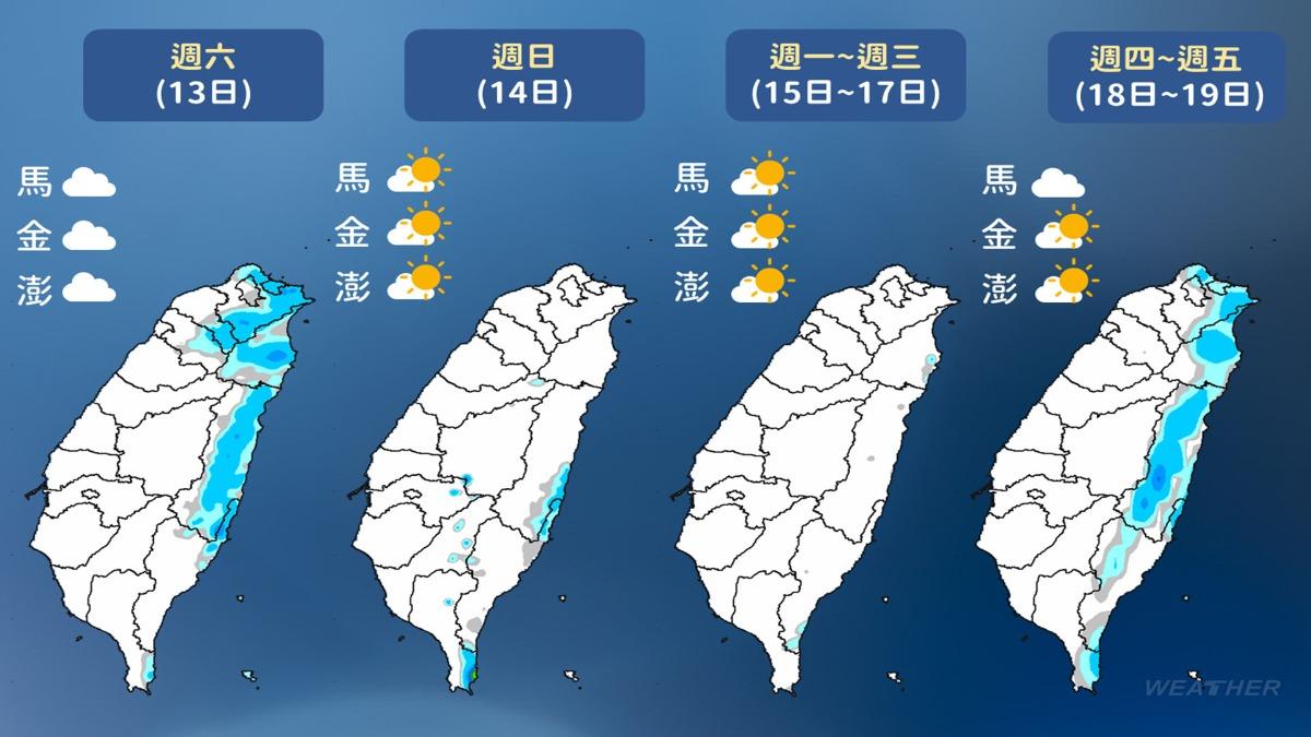 未來降雨趨勢。(圖/TVBS)