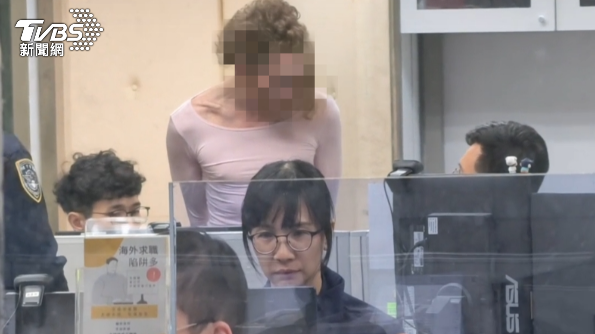 一名美國籍男子被依現行犯逮捕。(圖/TVBS)